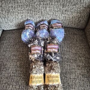 Bernat Bling Bling and Patons Twister Yarn Bundle